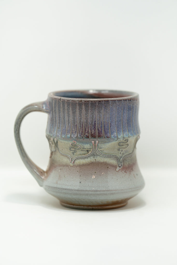 Lavender Rose Soda Fired Mug