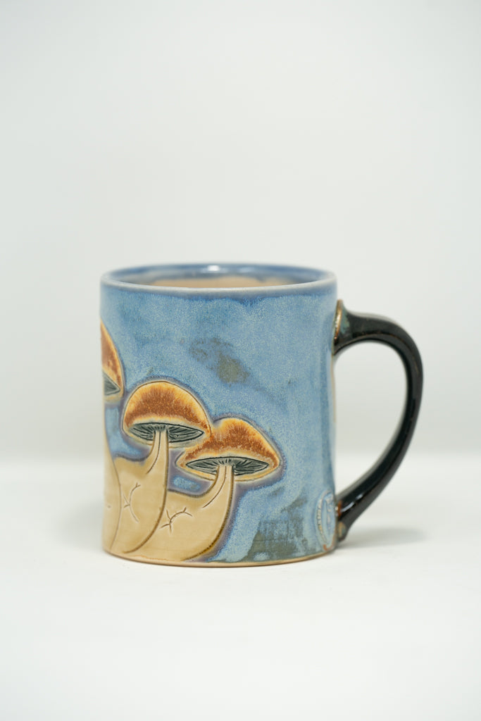 Buttshroom Mug - Mottled Blue