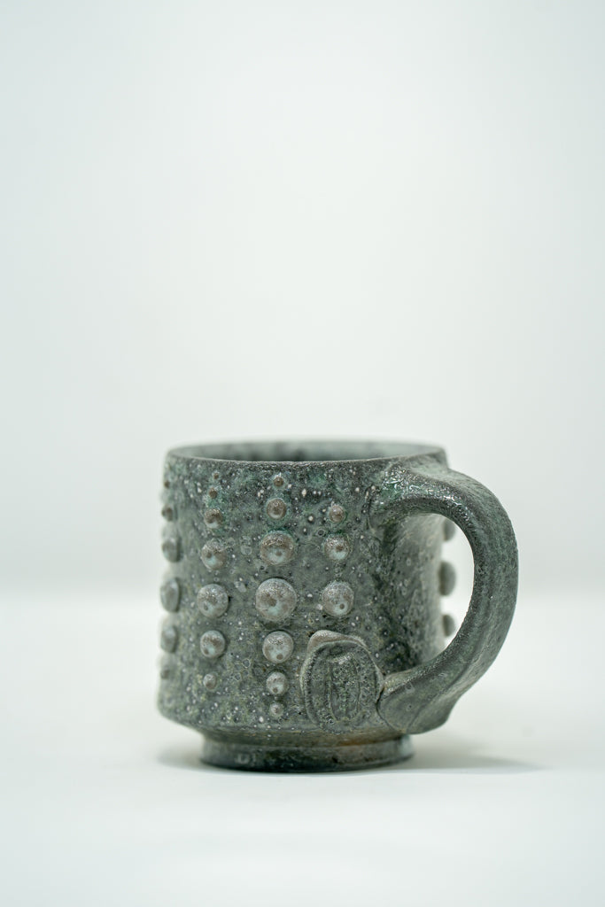 Soda Crusted Slip Dots Mug