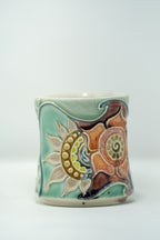 Abstract Slip Trailed Mug
