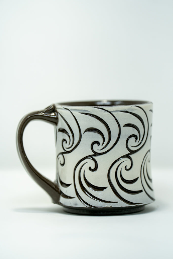 Mirrored Waves Mug