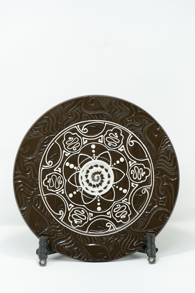 Monochrome Mandala Plate #1