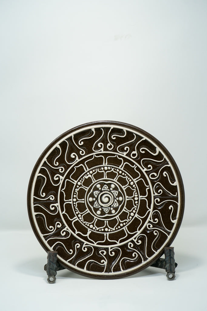 Monochrome Mandala Plate #2