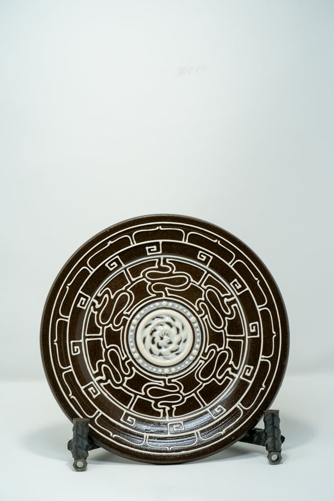 Monochrome Mandala Plate #3